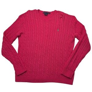 Ralph Lauren Pink Cable Knit Sweater